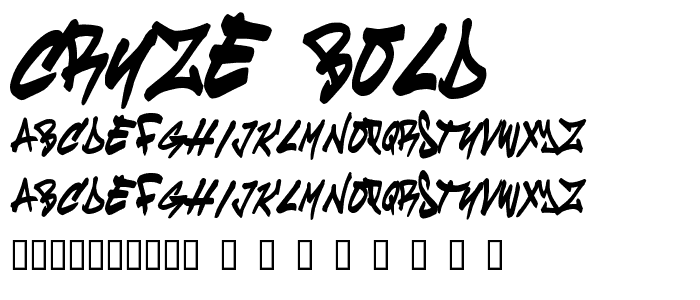 cruze Bold font